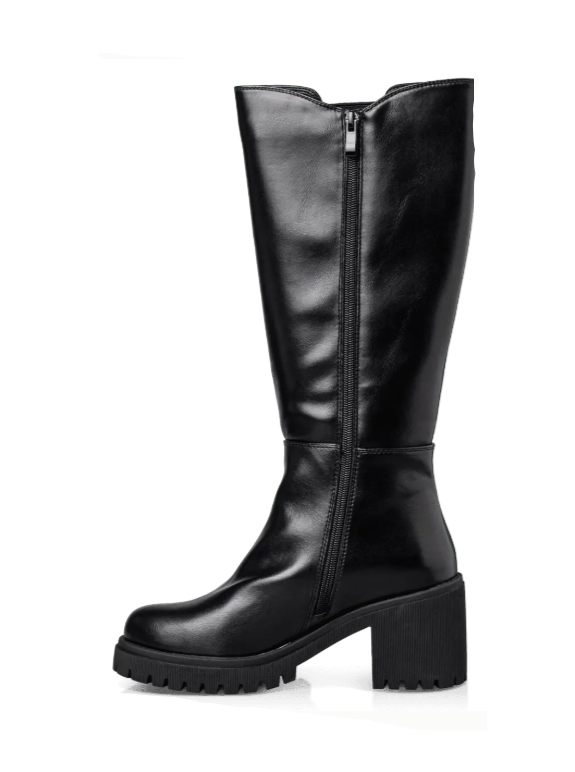 BLOCK MID-HEELED BOOTS