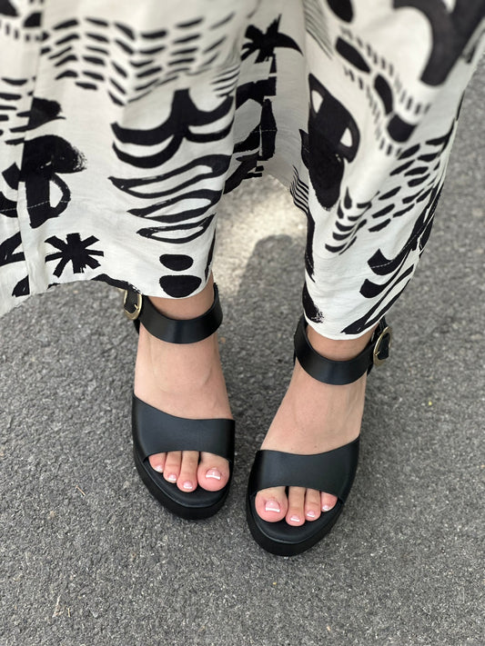 Πέδιλα δερμάτινα με τοκά Ragazza 0775