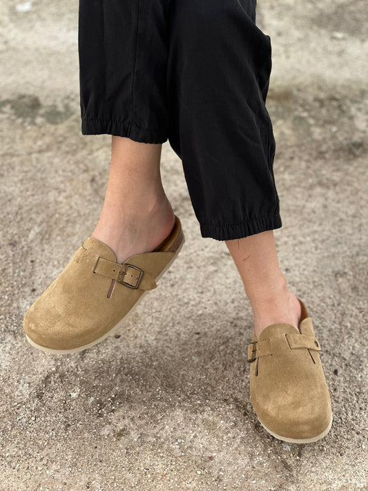 Clogs ανατομικά από δέρμα καστόρι