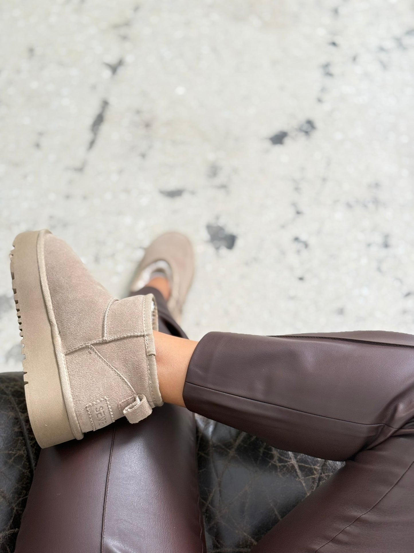 Seven Suede Γυναικεία Μποτάκια