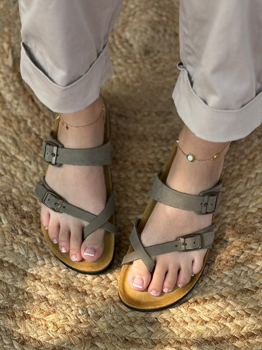 Σανδάλια ανατομικά δερμάτινα Plakton 181032