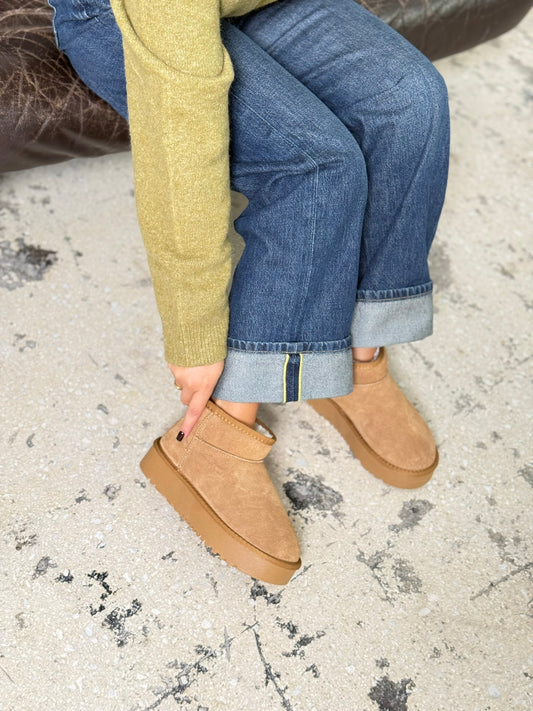 Seven Suede Γυναικεία Μποτάκια