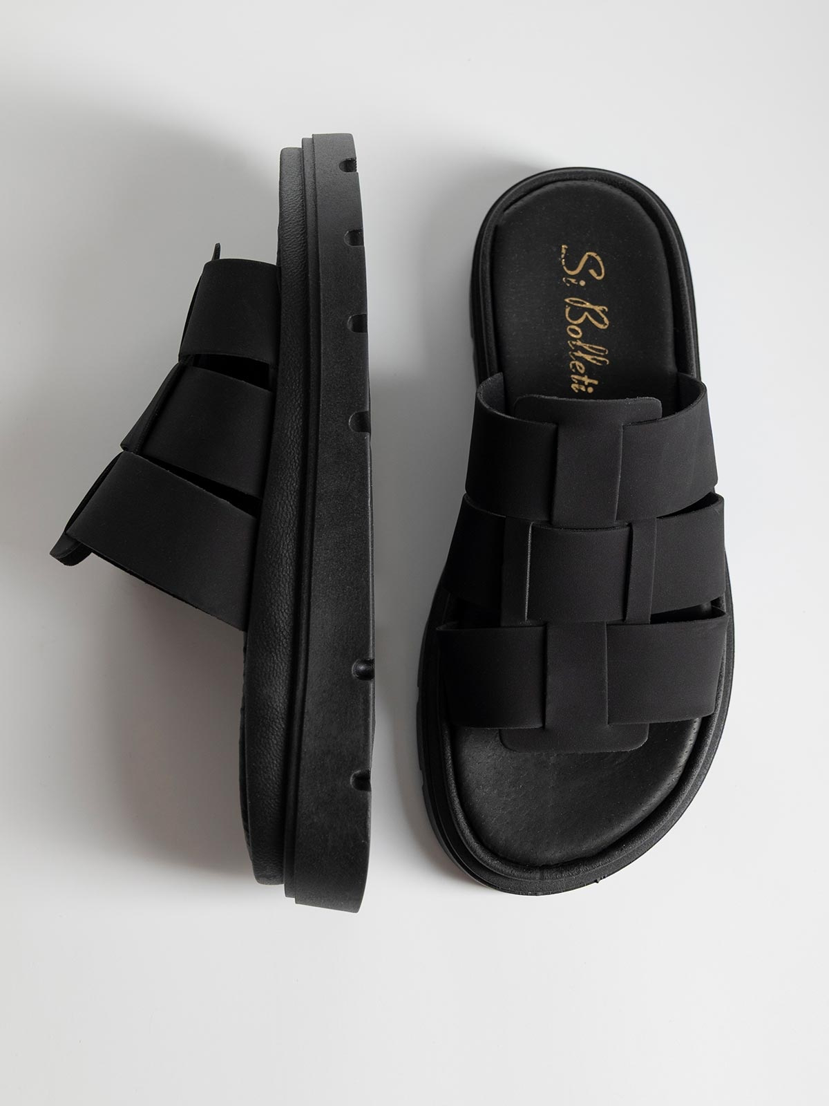 Flatforms Si Bolleti με μαλακή σόλα & πλεκτές φάσες