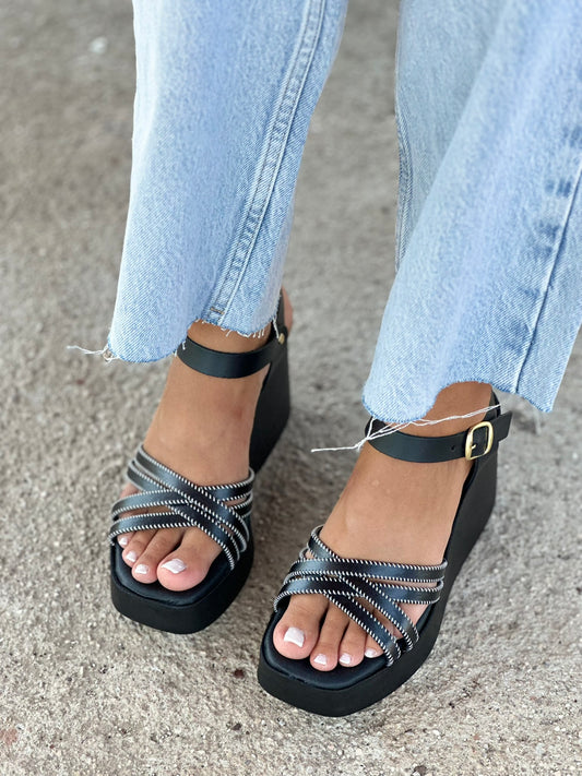 ZIZEL Δερμάτινες πλατφόρμες 420