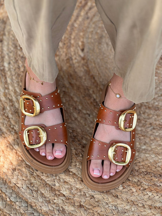 ZIZEL Δερμάτινα σανδάλια F-77