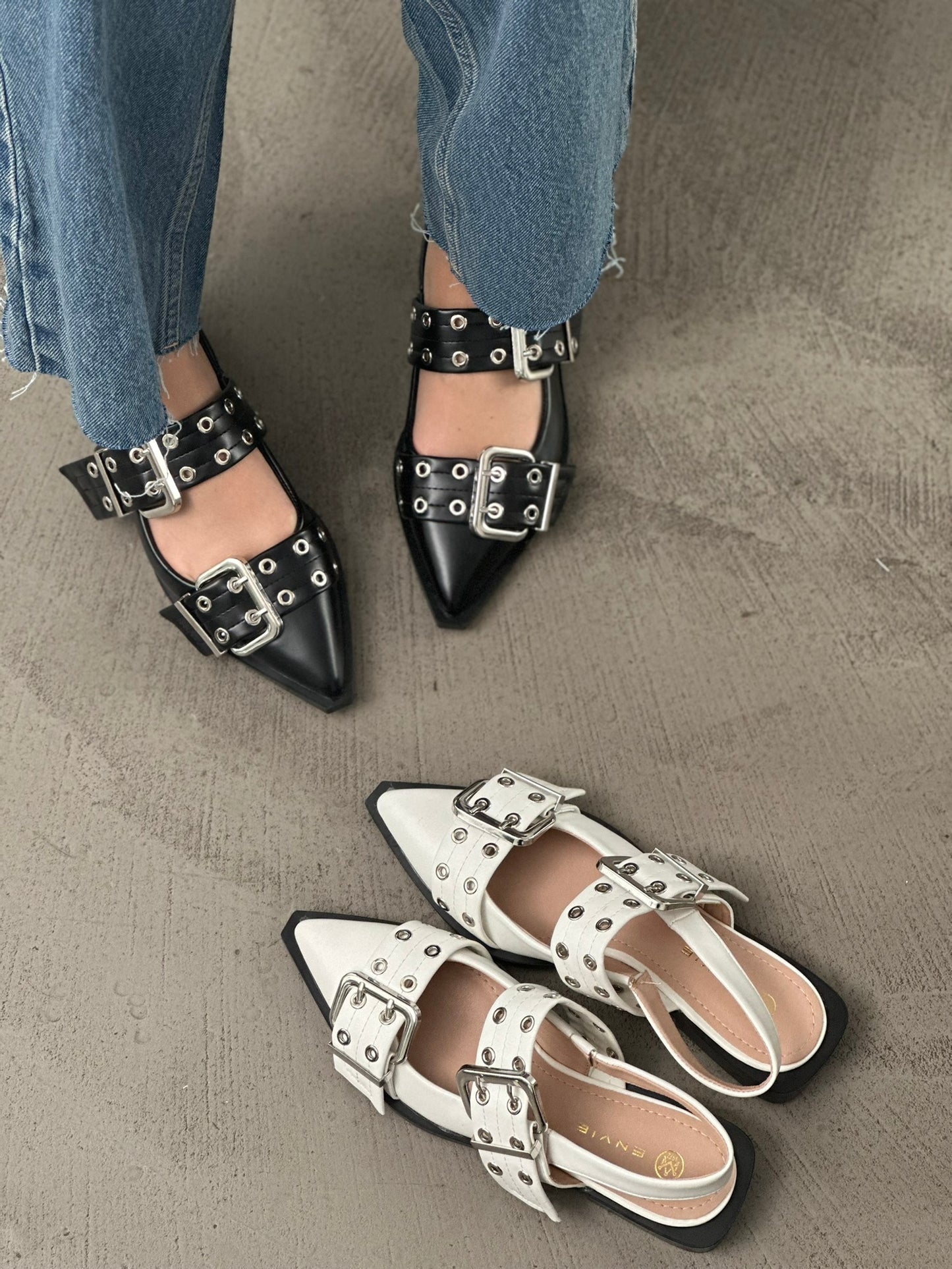POINTY SLINGBACK BALLERINAS