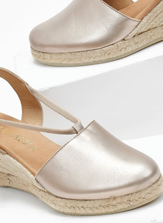 Εσπαντρίγιες platforms δερμάτινες Ragazza 0672