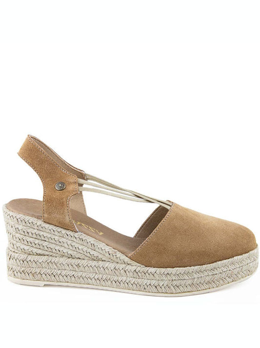 Εσπαντρίγιες platforms δερμάτινες με λάστιχα Ragazza 0705