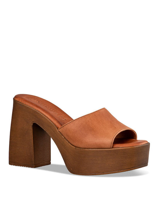 PLATFORM HEEL MULES