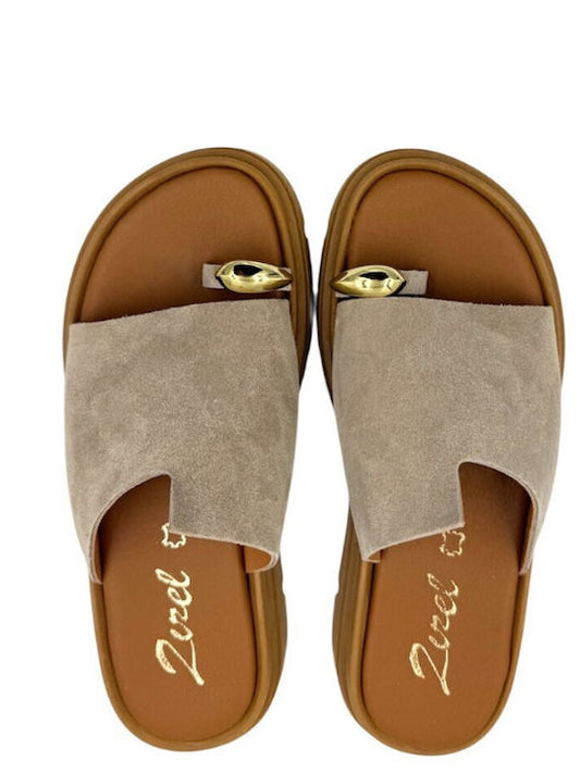 ZIZEL Δερμάτινα σανδάλια F-03