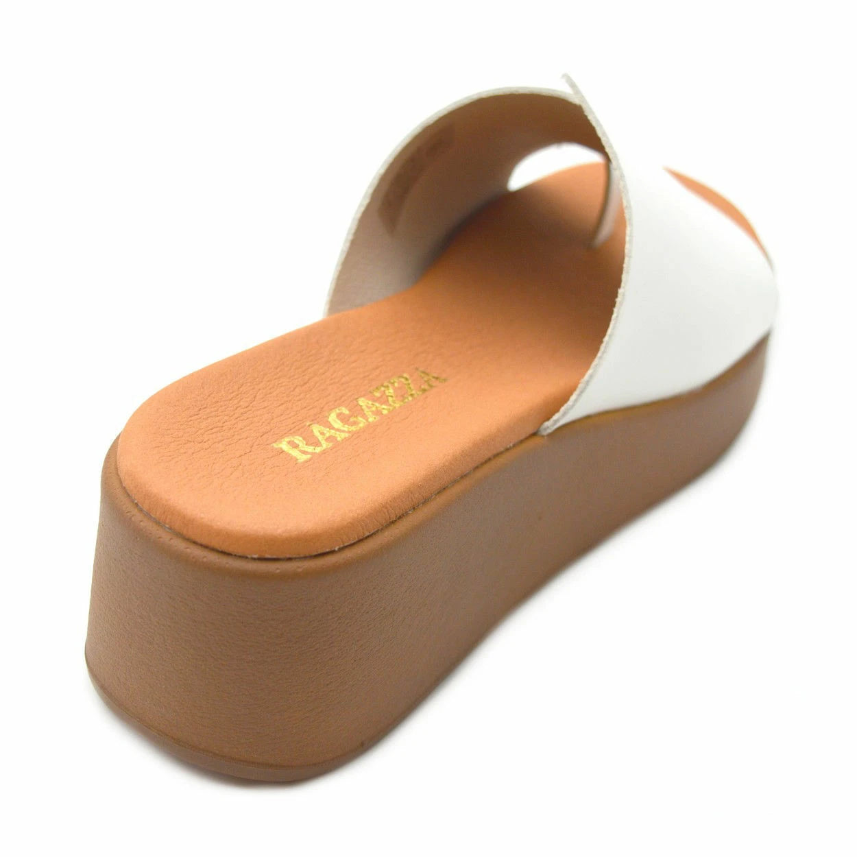 RAGAZZA δερμάτινα σανδάλια FLATFORMS 01153