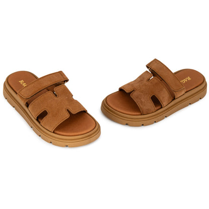 Flatform σανδάλια δερμάτινα Ragazza 01024