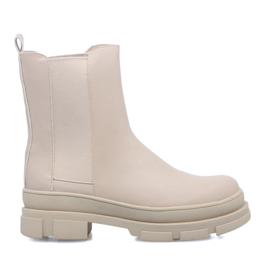 SEVEN OFF-WHITE CHELSEA BOOTIES
