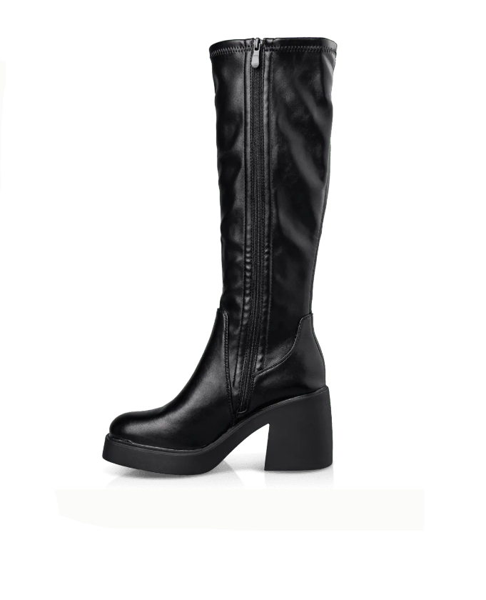 BLOCK MID-HEELED BOOTS