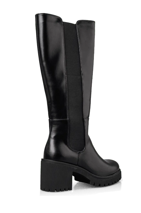 BLOCK MID-HEELED BOOTS