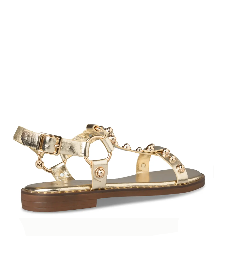 STUDDED FLAT SANDALS