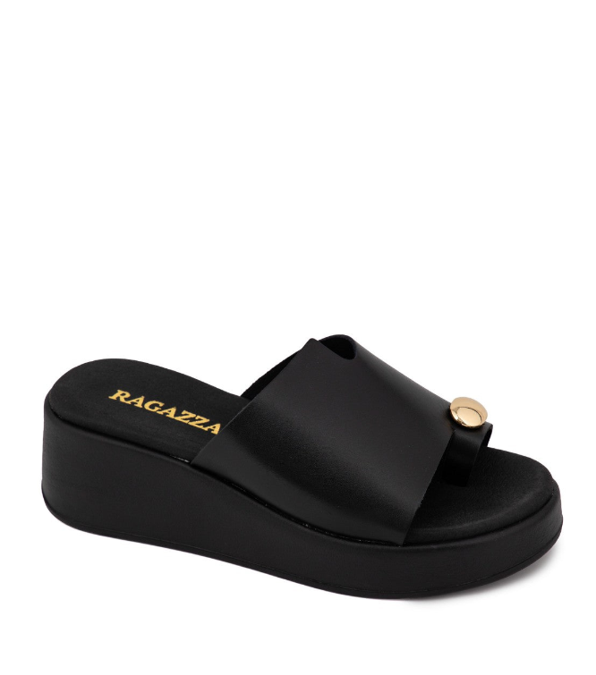 RAGAZZA δερμάτινα σανδάλια FLATFORMS 01153