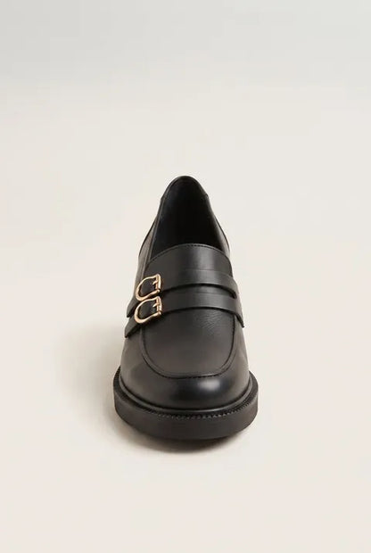 Loafers με Τετράγωνο Τακούνι και Λουράκι με Αγκράφα RAGAZZA 0345