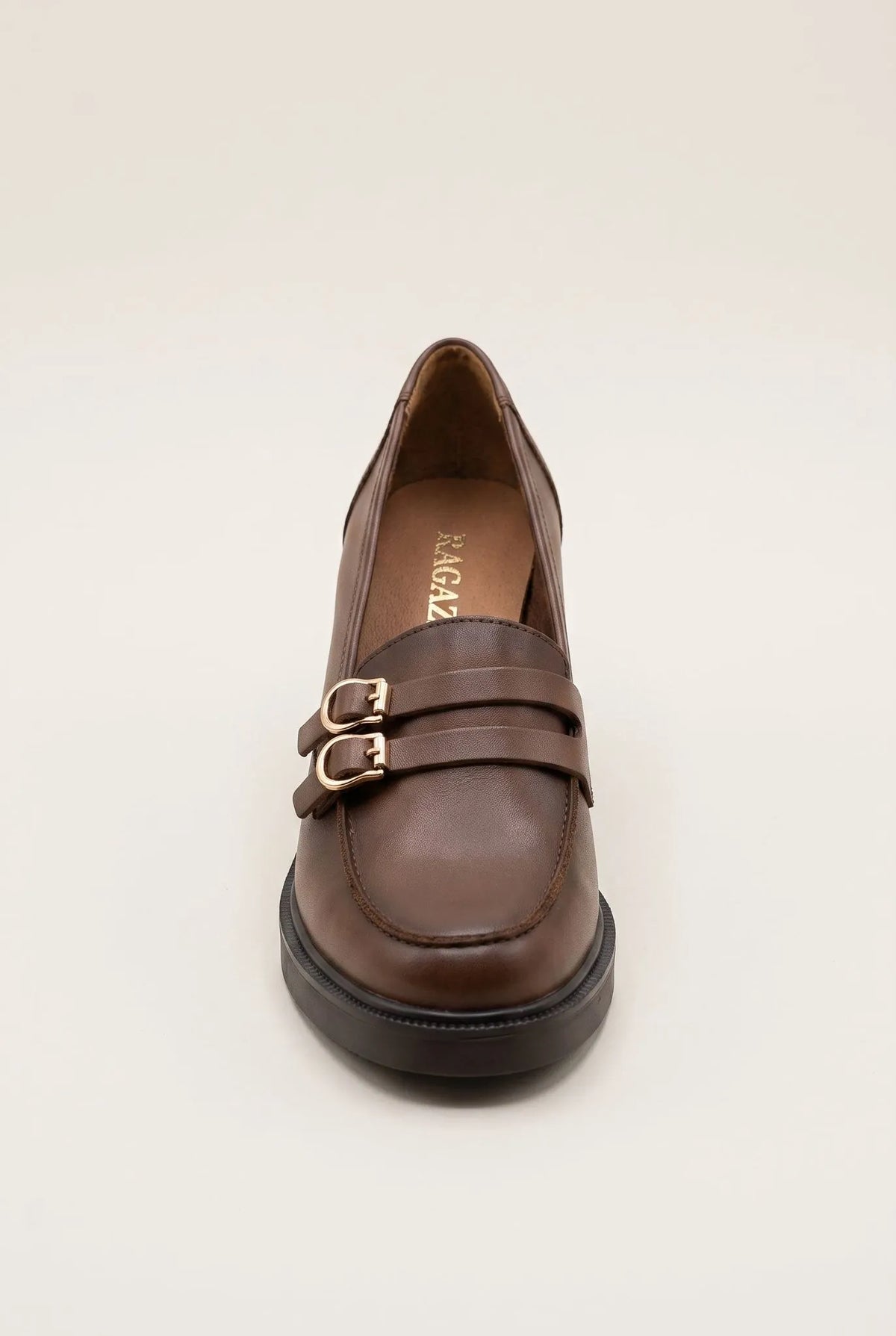 Loafers με Τετράγωνο Τακούνι και Λουράκι με Αγκράφα RAGAZZA 0345