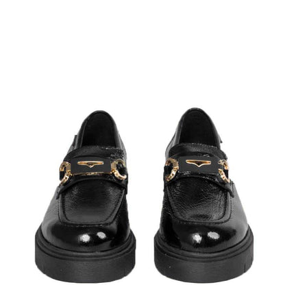 Ragazza δερμάτινα loafers 0197
