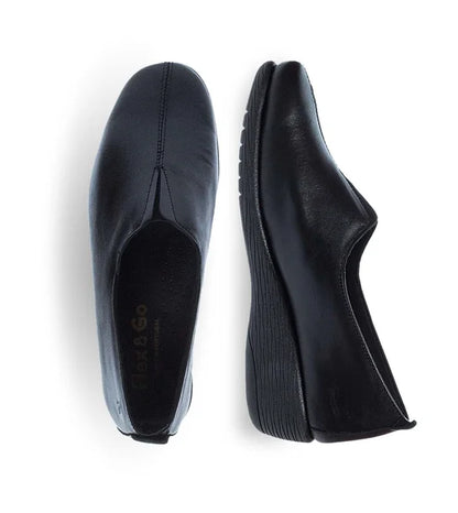 Γυναικεία Δερμάτινα Slip on Παπούτσια Flex & Go 10426004