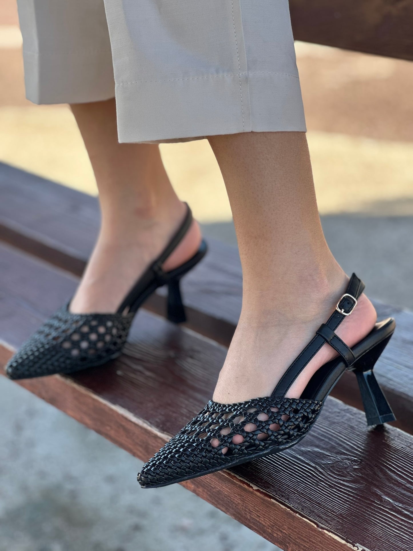 SEVEN SLINGBACKS