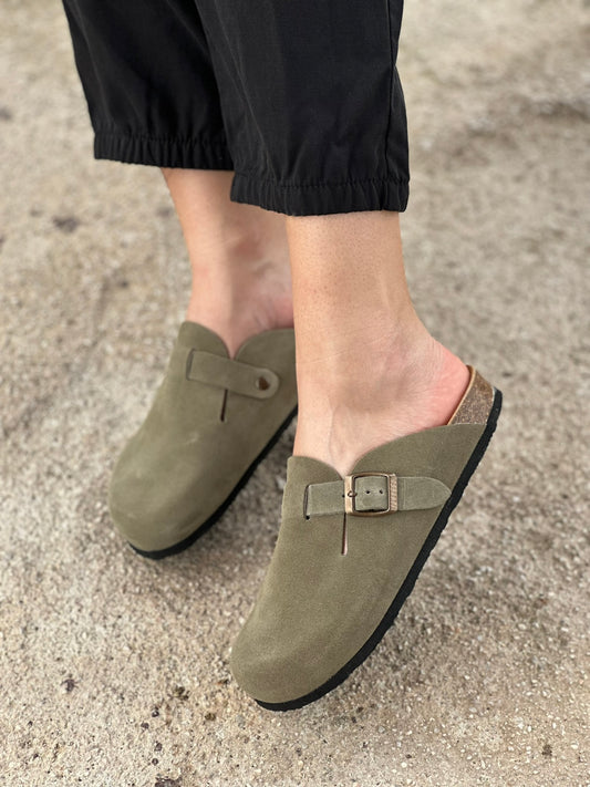 Clogs ανατομικά από δέρμα καστόρι