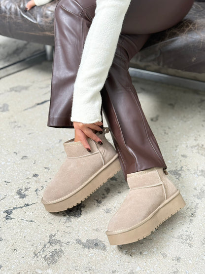 Seven Suede Γυναικεία Μποτάκια