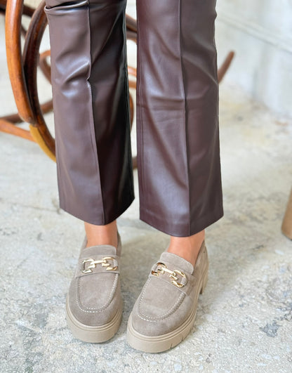 Ragazza Suede δερμάτινα loafers  0190