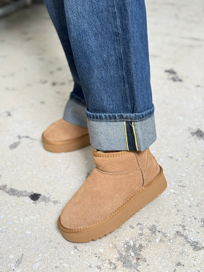 Seven Suede Γυναικεία Μποτάκια