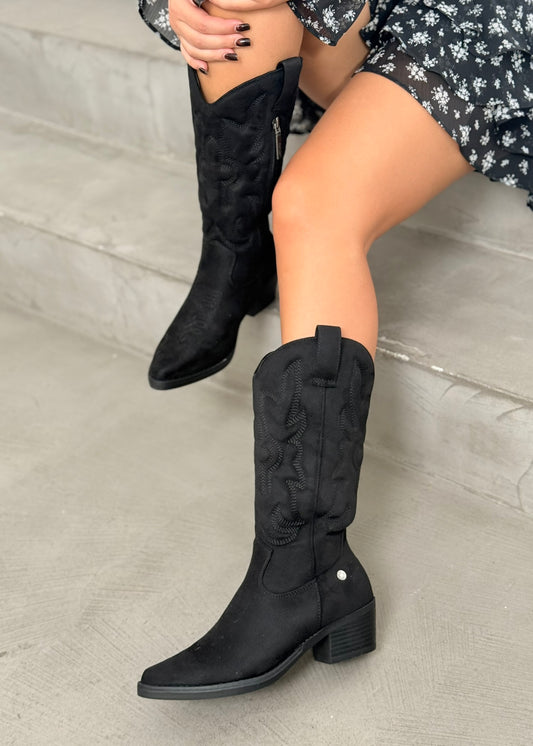 Refresh Γυναικεία Μπότα Cowboy Σουέτ 173085