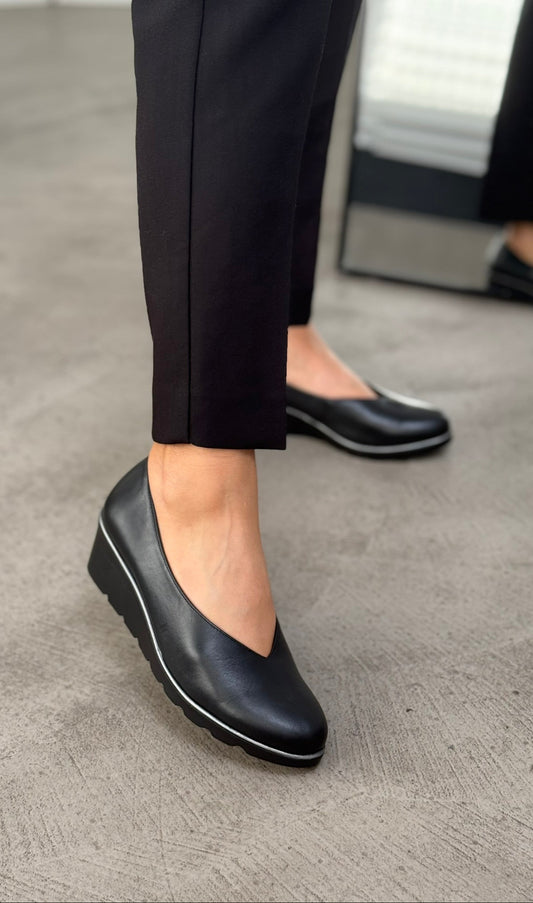 Δερμάτινες πλατφόρμες RAGAZZA 0114