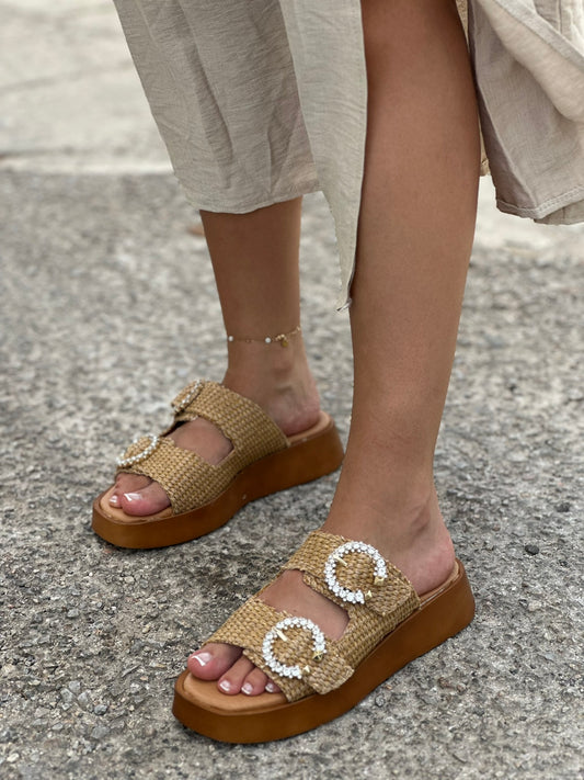 ZIZEL LEATHER PLATFORM SANDAL