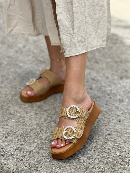 ZIZEL LEATHER PLATFORM SANDAL