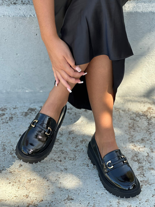 SHINY LOAFERS