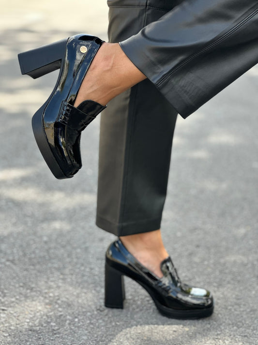 PLATFORM HEEL LOAFERS
