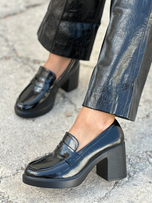 PLATFORM HEEL LOAFERS