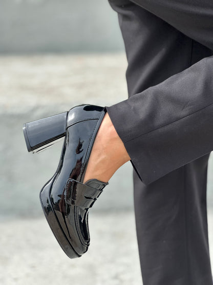 PLATFORM HEEL LOAFERS