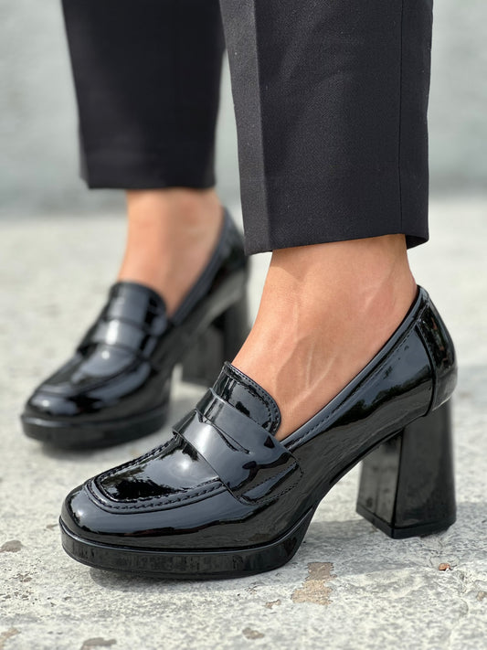 PLATFORM HEEL LOAFERS
