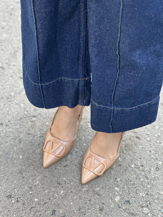 SLINGBACK STILETTO PUMPS