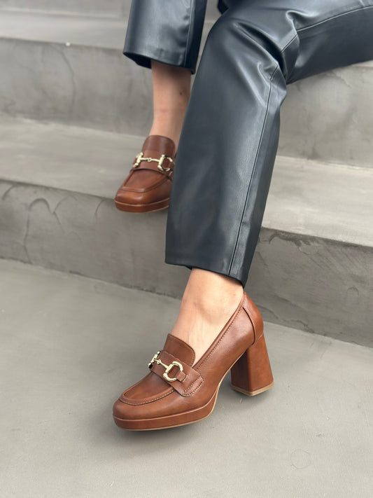 PLATFORM HEEL LOAFERS