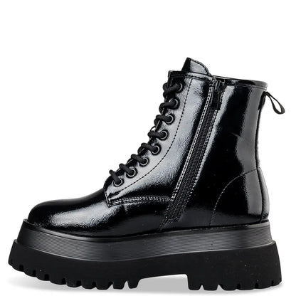 SHINY COMBAT BOOTS