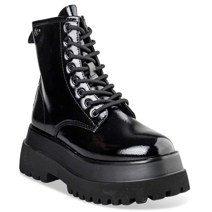 SHINY COMBAT BOOTS