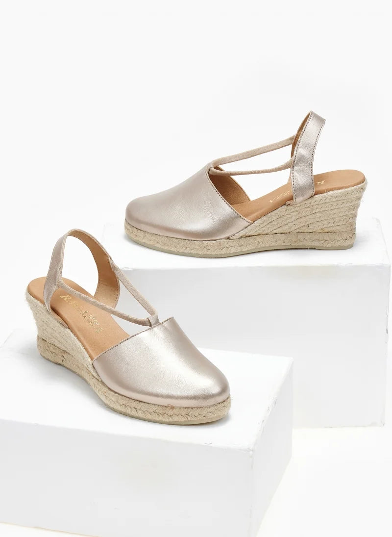 Εσπαντρίγιες platforms δερμάτινες Ragazza 0672