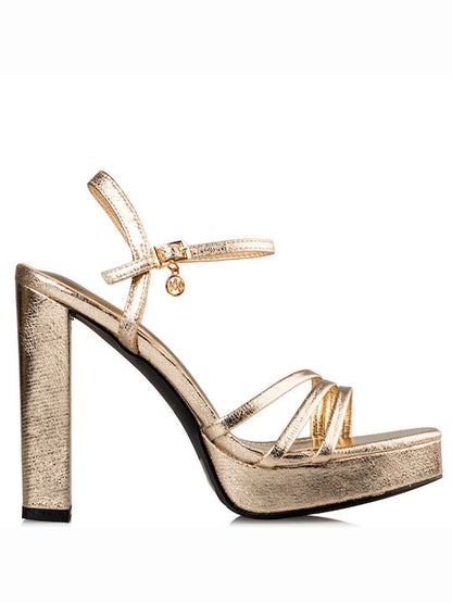 Envie Shoes Γυναικεία Πέδιλα με Χοντρό Ψηλό Τακούνι