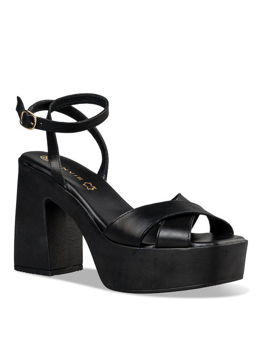 PLATFORM HEEL SANDALS