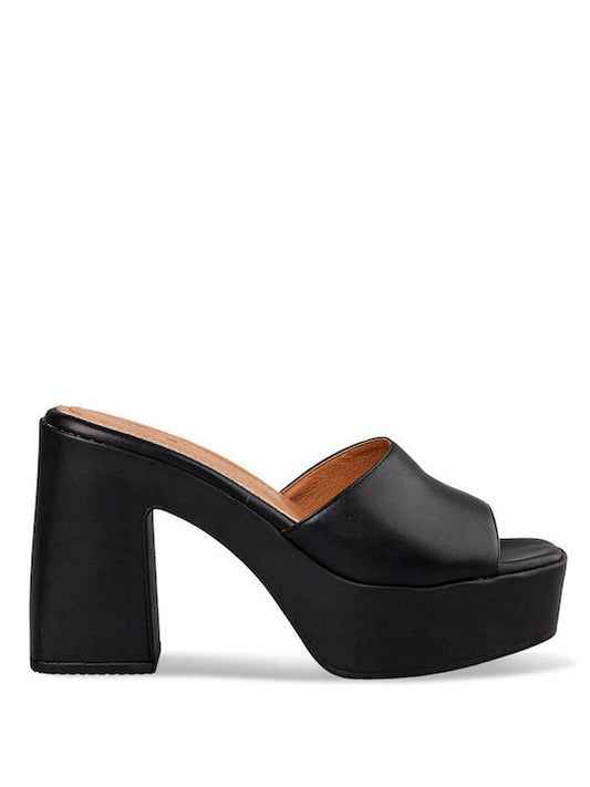 PLATFORM HEEL MULES