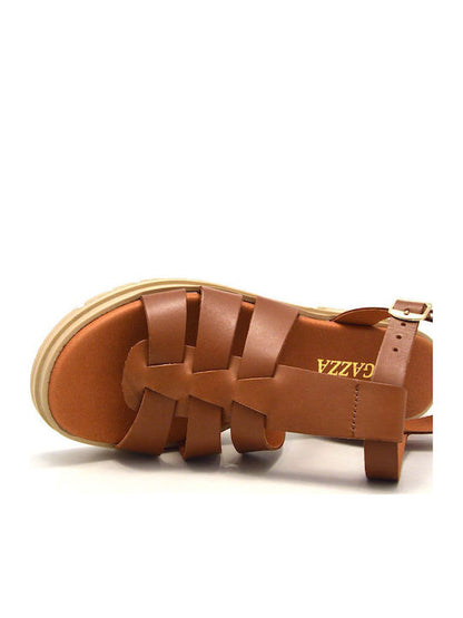 Σανδάλια flatforms δερμάτινα Ragazza 0544