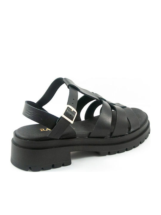 Σανδάλια flatforms δερμάτινα Ragazza 0544
