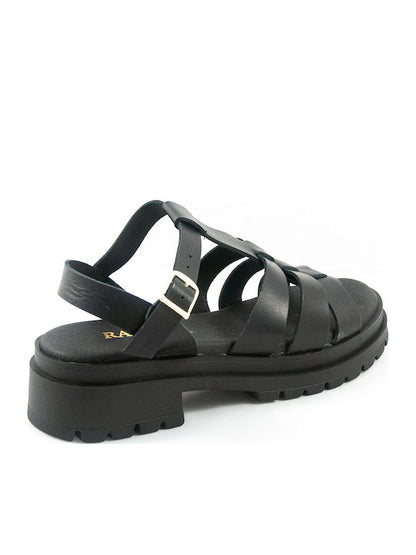 Σανδάλια flatforms δερμάτινα Ragazza 0544